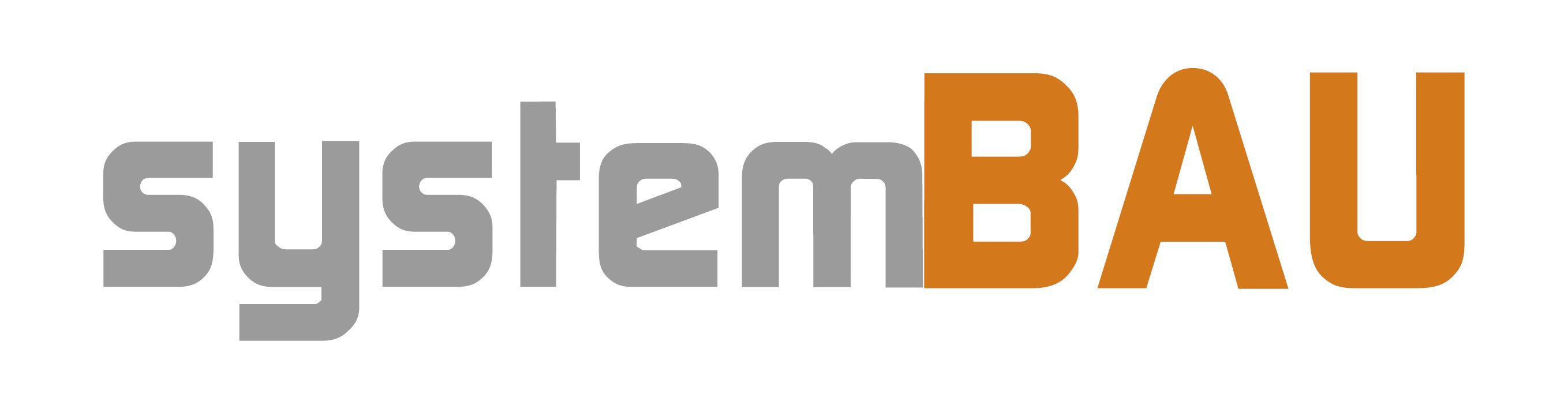 LogoVariante SYSTEMBAU GRAU ORANGE